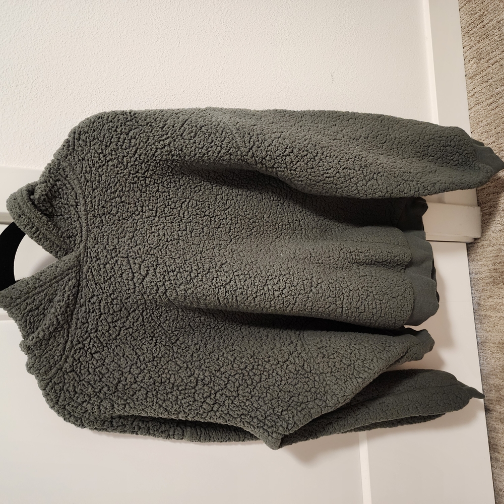 Cozy Green Sherpa Jacket